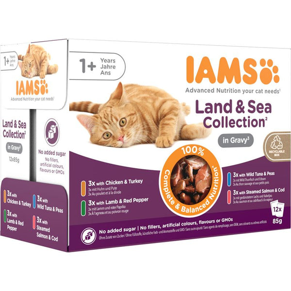 IAMS Delights Adult - Land & Sea Collection Mega Pack 48 x 85g || undefined || view 1