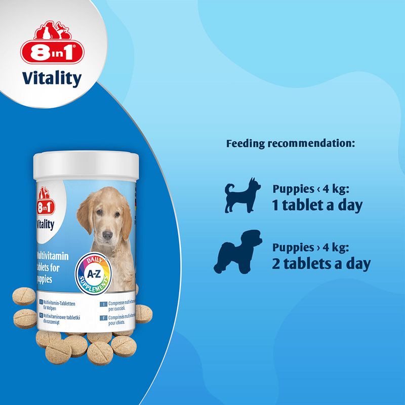 8in1 Vitality Multivitamin Tablets for Puppies