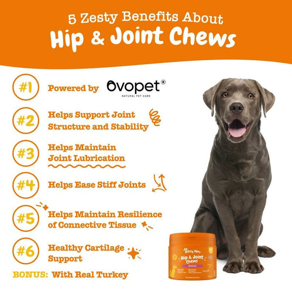 Zesty Paws Hip & Joint Chews Mobility - Turkey || Zesty Paws || view 3