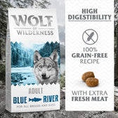 Wolf of Wilderness Adult "Blue River" - Salmon || Wolf of Wilderness || view 2