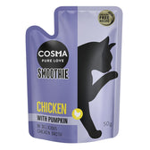Cosma Pure Love Smoothie, chicken with pumpkin in tasty chicken broth, grain-free recipe, 50g.