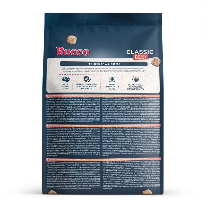 Rocco Senior Classic Beef with Salmon