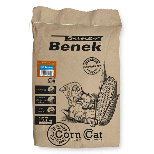 Super Benek Corn Cat Litter + 45g Rosie's Farm Cat Snack Free! * || undefined || view 10