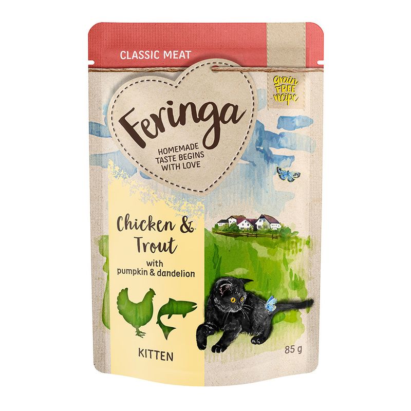 Feringa Classic Meat Menu Kitten Pouches 12 x 85g || Feringa || view 11
