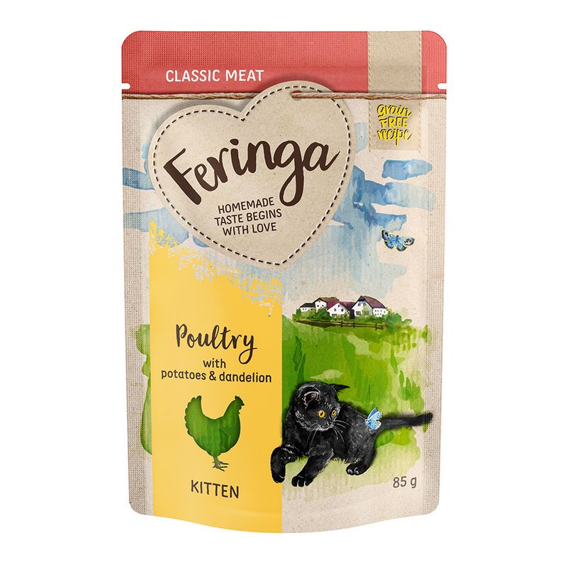 Feringa Classic Meat Menu Kitten Pouches 12 x 85g || Feringa || view 9