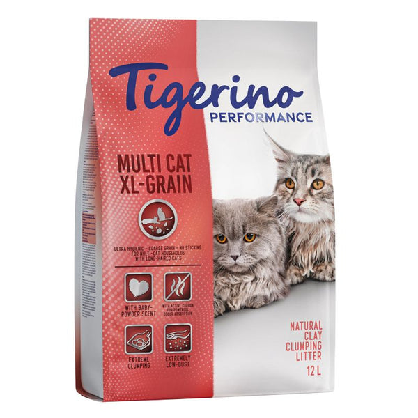 Tigerino Performance Multi-Cat XL-Grain Cat Litter - Baby Powder Scent || Tigerino || view 1