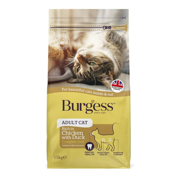Burgess Adult Cat Rich in Chicken with Duck || Burgess || view 1