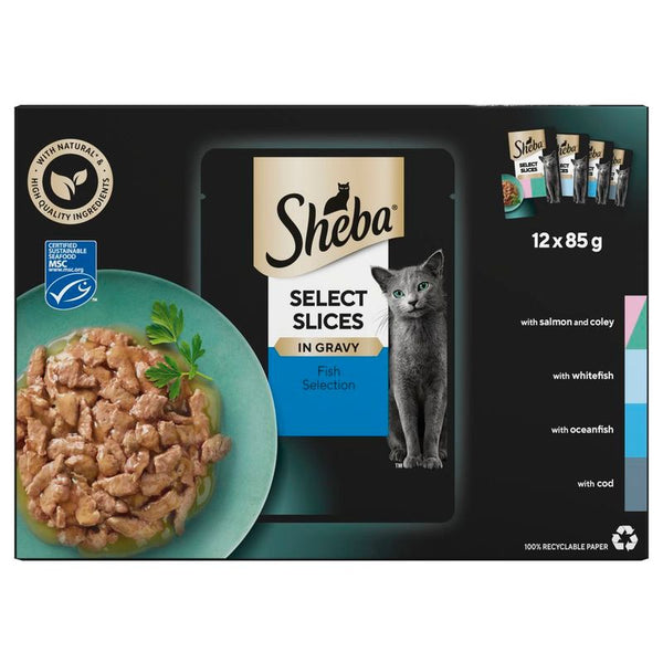 Sheba Pouches Select Slices 12 x 85g || Sheba || view 2