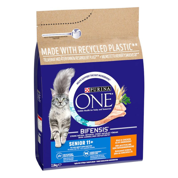 PURINA ONE Senior 11+ Chicken & Whole Grains Dry Cat Food || Purina One || view 4