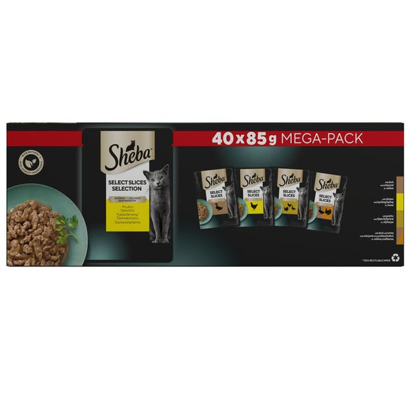 Sheba Pouches Select Slices 40 x 85g || Sheba || view 2