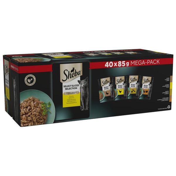 Sheba Pouches Select Slices 40 x 85g || Sheba || view 1