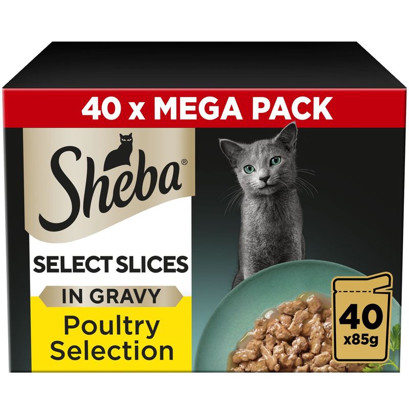 Sheba Pouches Select Slices 40 x 85g || Sheba || view 3