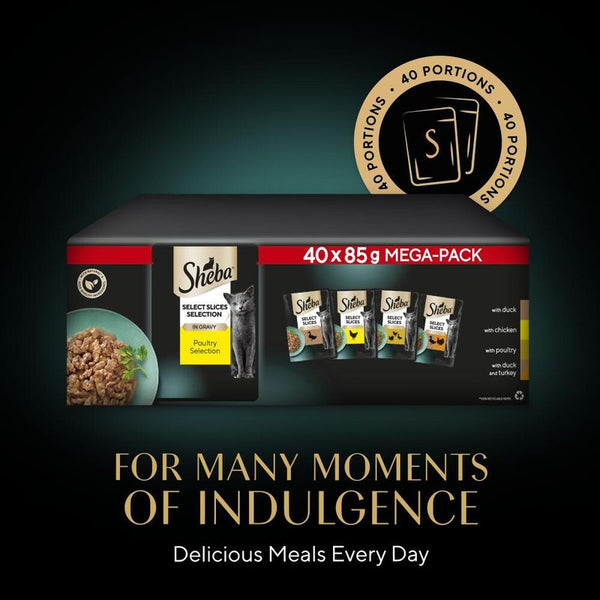 Sheba Pouches Select Slices 40 x 85g || Sheba || view 11