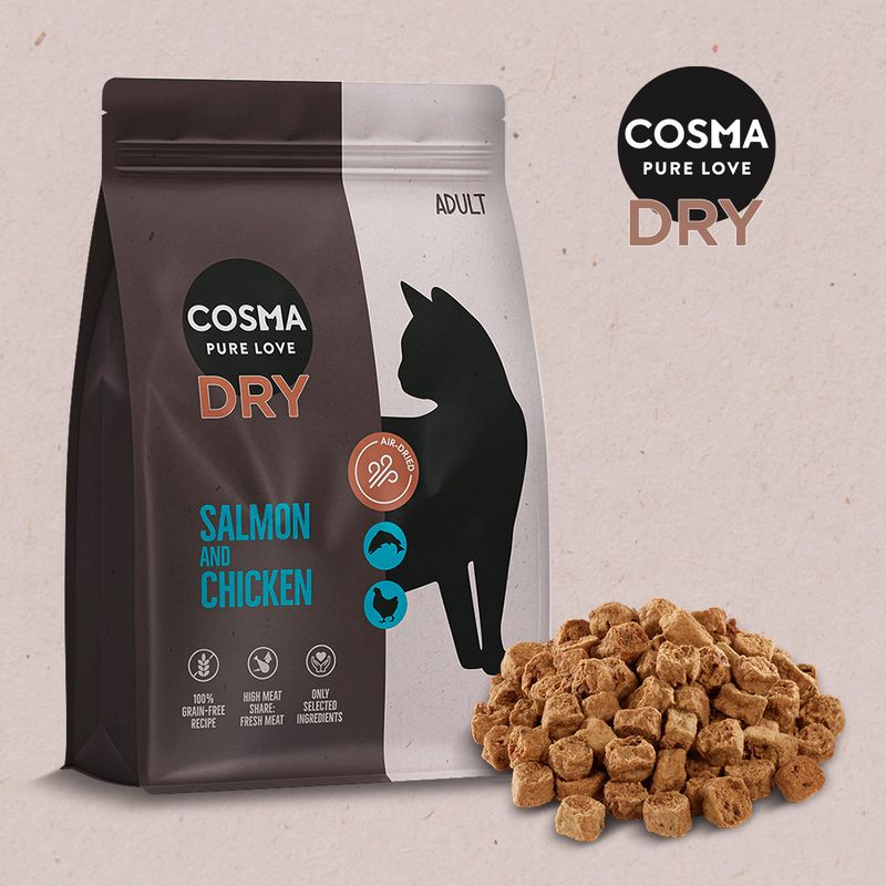 Cosma Salmon & Chicken Dry Food - Trial Pack! || Cosma || view 3