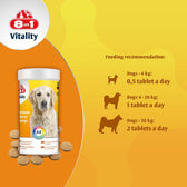 8in1 Vitality Multivitamin Tablets for Adult Dogs