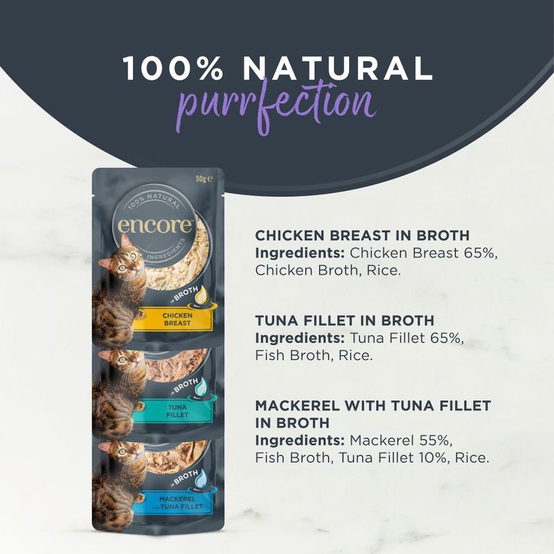 Encore Cat Pouch in Broth 10 x 50g