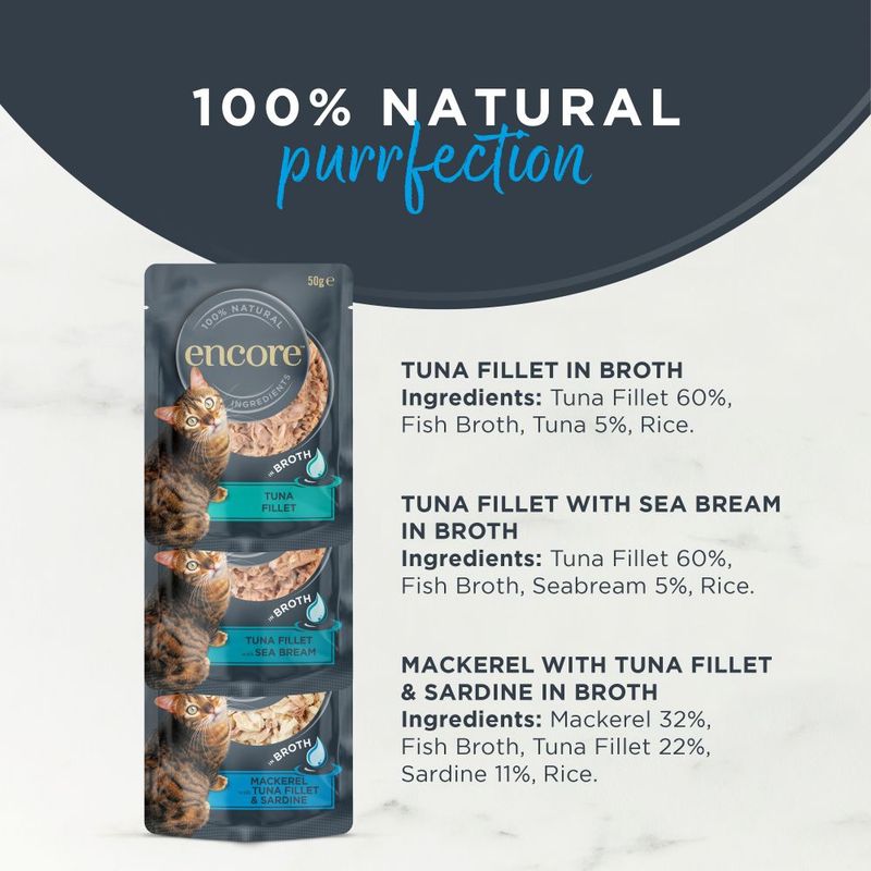 Encore Cat Pouch in Broth 5 x 50g