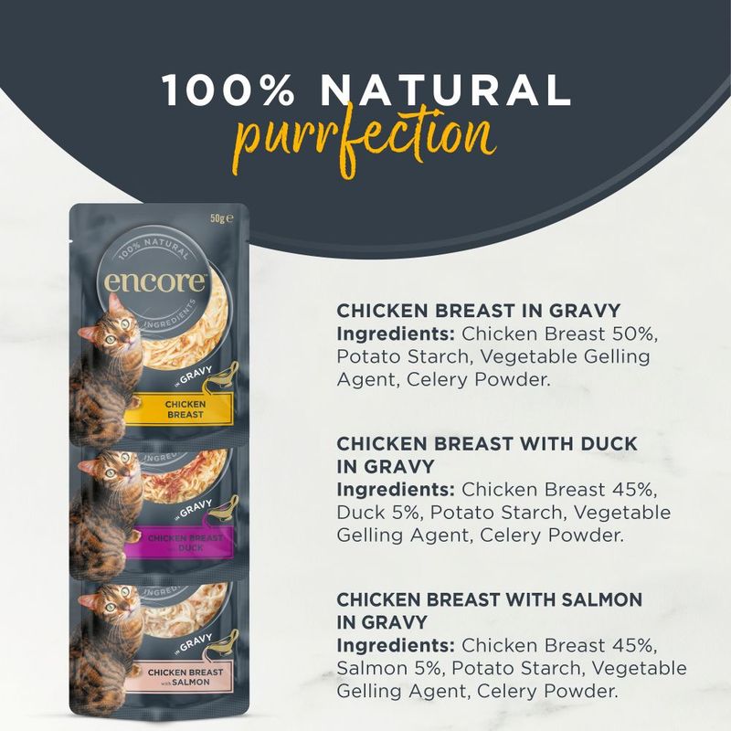 Encore Cat Gravy Pouch Mix 5 x 50g