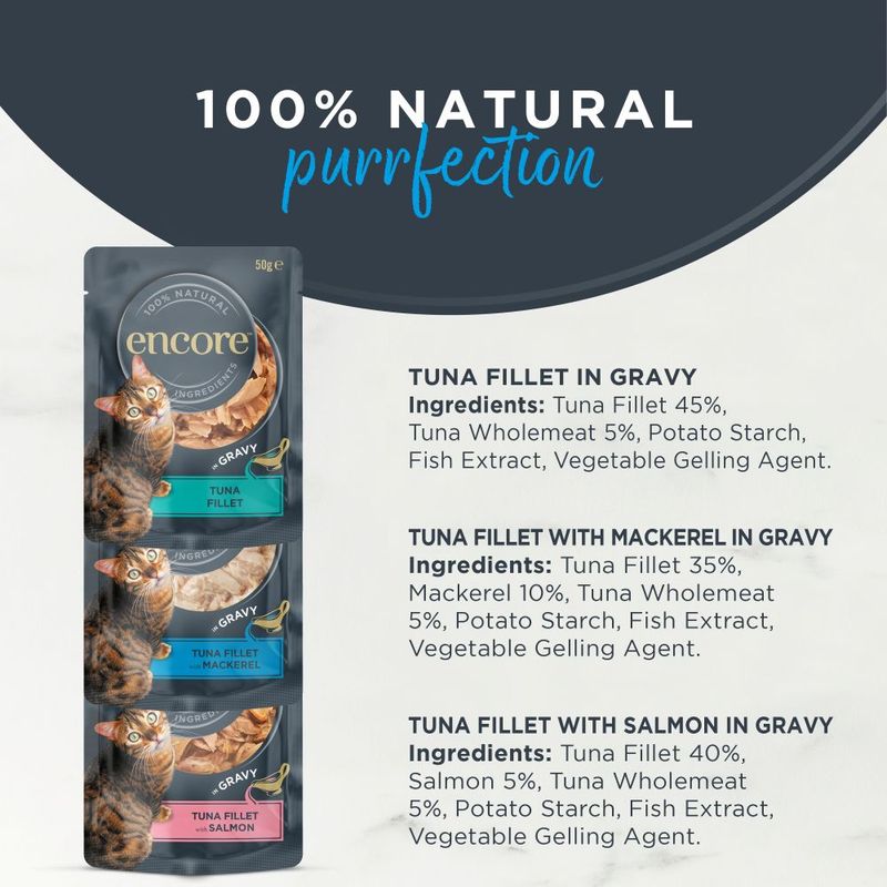Encore Cat Gravy Pouch Mix 5 x 50g
