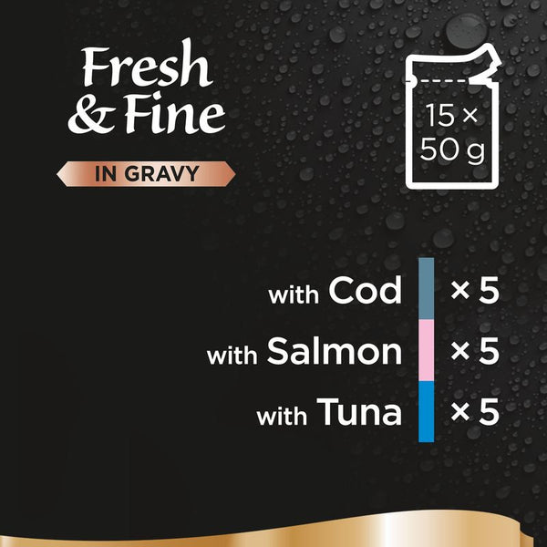 Sheba Fresh & Fine in Gravy Mini Pouches 45 x 50g || Sheba || view 3