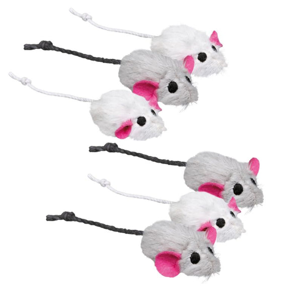 Trixie Toy Plush Mice, 6-pack || undefined || view 1