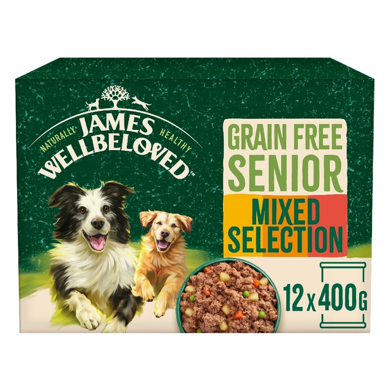 James Wellbeloved Senior Hypoallergenic Grain Free in Loaf Cans || James Wellbeloved || view 1
