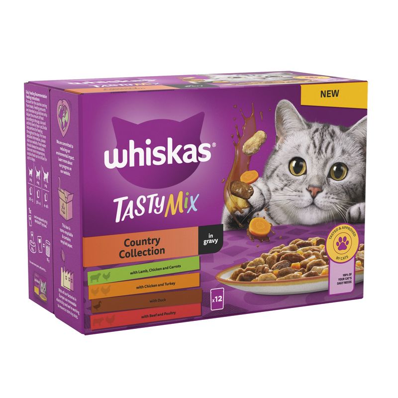 Whiskas 1+ Tasty Mix Country Collection in Gravy || Whiskas || view 1