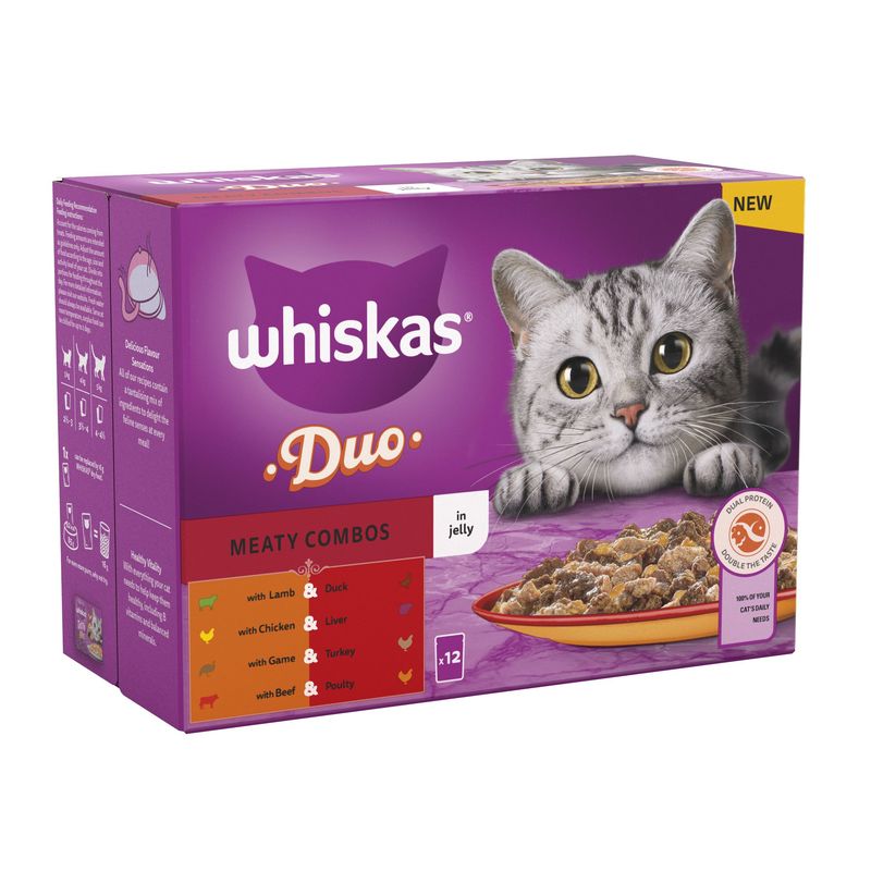 Whiskas 1+ Duo Meaty Combos in Jelly || undefined || view 1