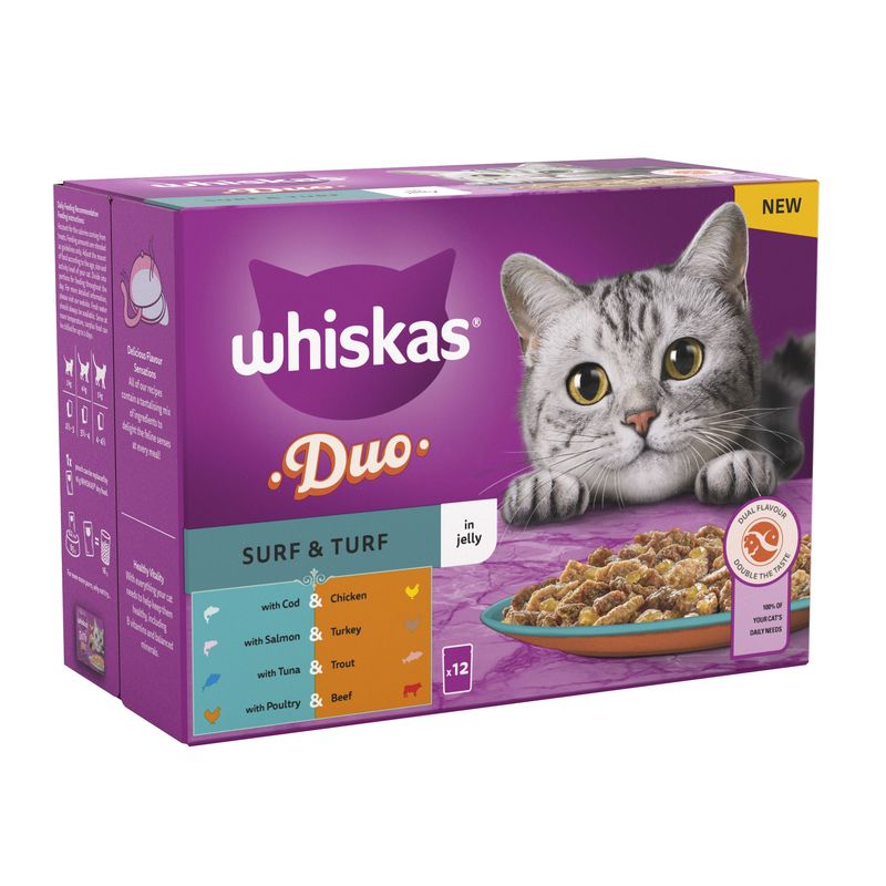Whiskas 1+ Duo Surf & Turf in Jelly || undefined || view 1