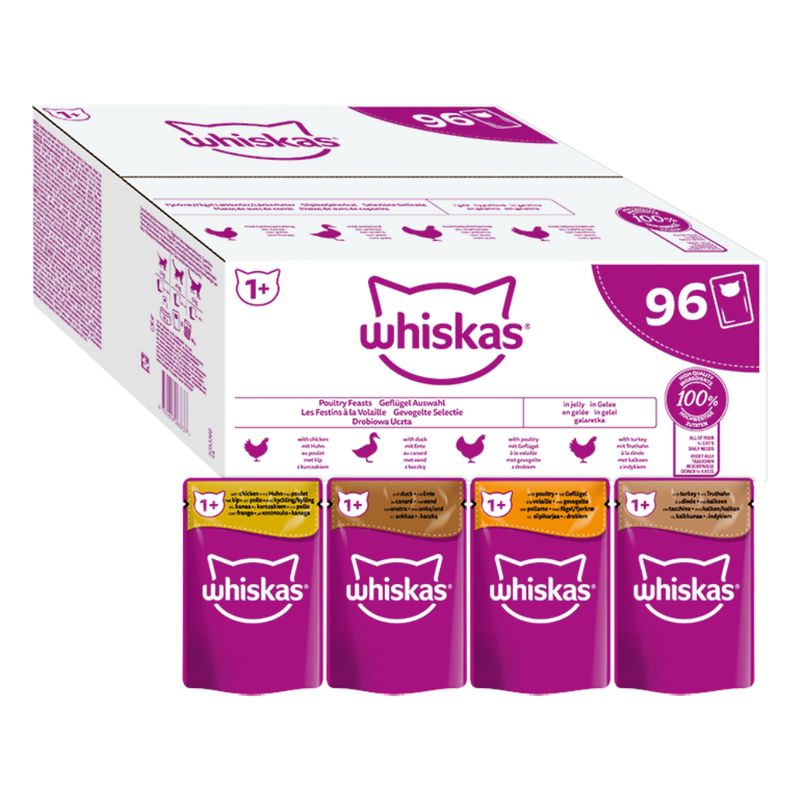 Whiskas 1+ Pouches Mega Pack 96 x 85g || undefined || view 5