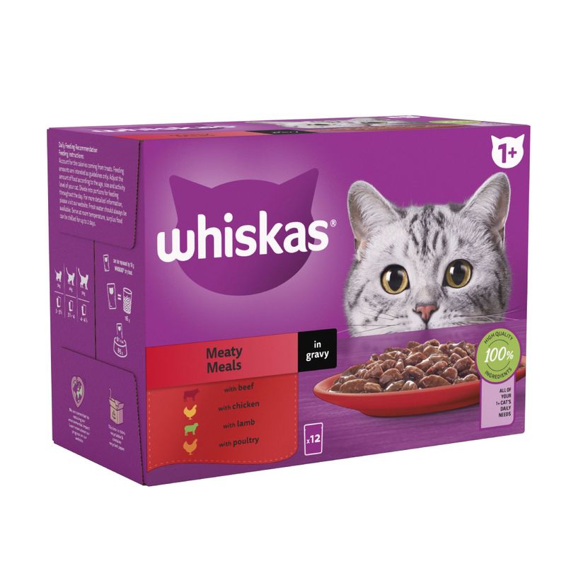 Whiskas 1+ Meaty Meals in Gravy || undefined || view 1