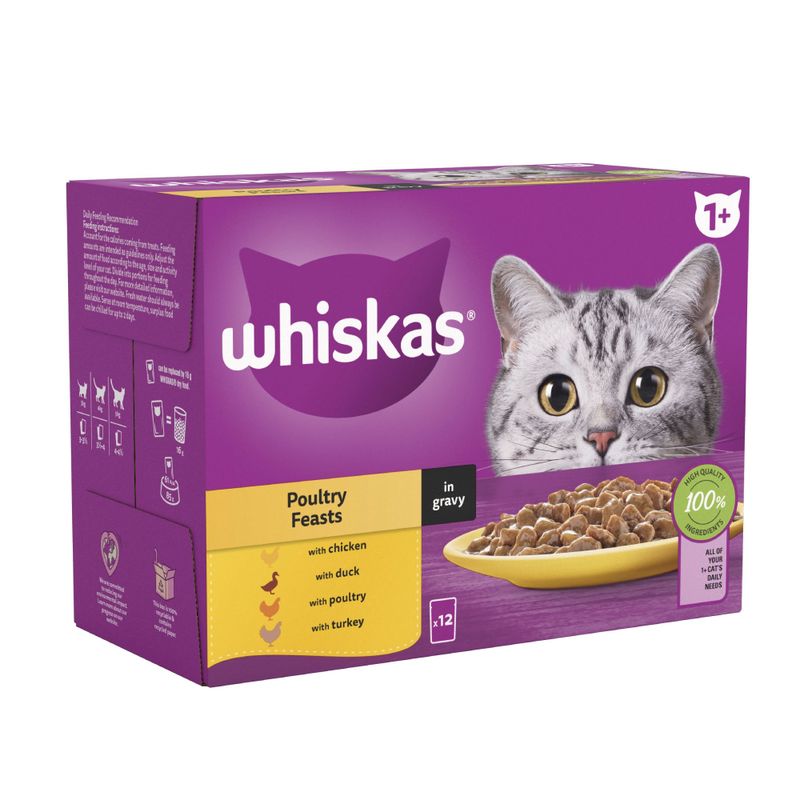 Whiskas 1+ Pouches Mega Pack 96 x 85g || undefined || view 6