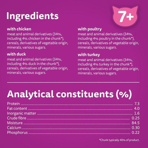 Whiskas 7+ Senior Pouches in Gravy || undefined || view 4