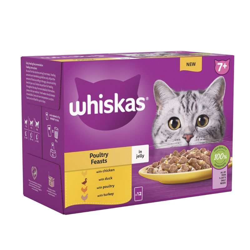 Whiskas 7+ Senior Pouches in Jelly || undefined || view 2