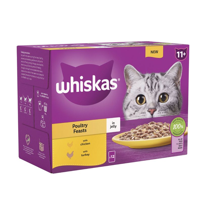 Whiskas 11+ Senior Pouches in Jelly || undefined || view 1
