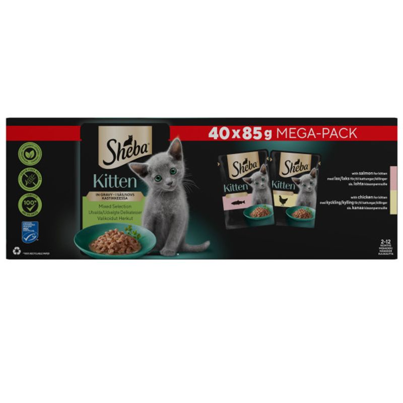 Sheba Kitten Pouches Mega Pack || Sheba || view 2