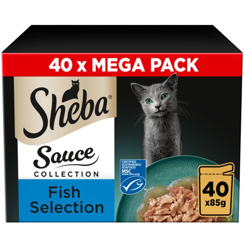 Sheba Pouches Sauce Collection 40 x 85g || Sheba || view 3