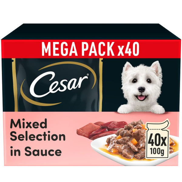 Cesar Pouches Deliciously Fresh Mixed Selection in Sauce || Cesar || view 2