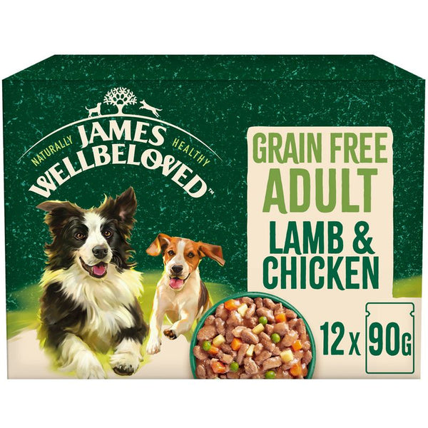James Wellbeloved Adult Hypoallergenic Grain Free Pouches - Lamb & Chicken in Gravy || James Wellbeloved || view 2