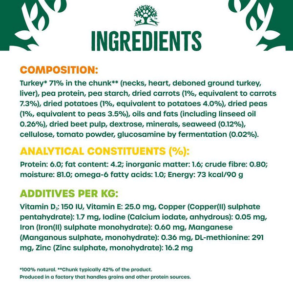 James Wellbeloved Senior Hypoallergenic Grain Free Pouches - Turkey in Gravy || James Wellbeloved || view 7