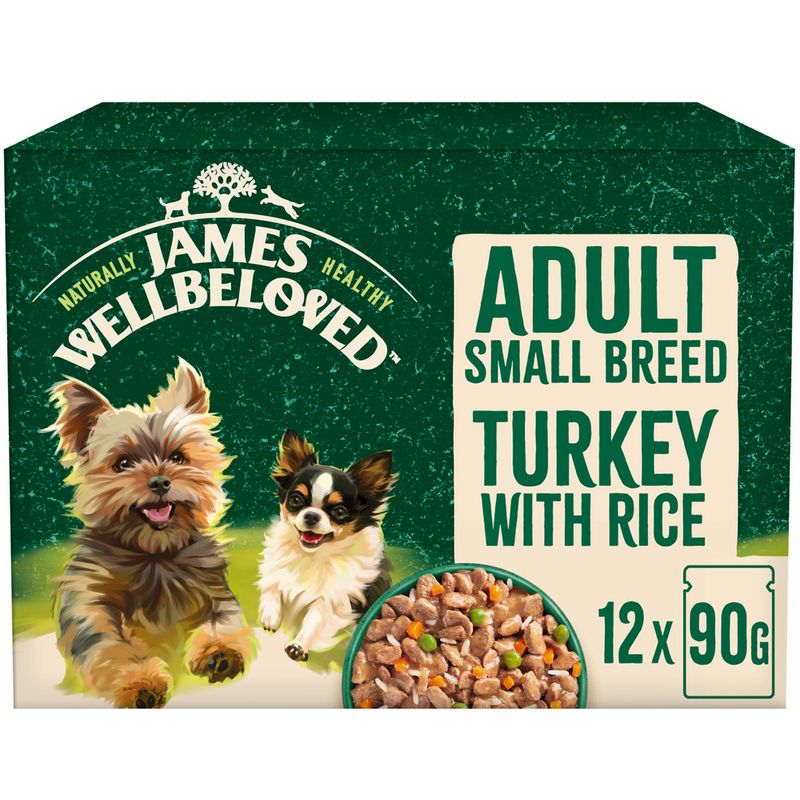 James Wellbeloved Adult Small Dog Hypoallergenic Pouches - Turkey in Gravy || James Wellbeloved || view 2