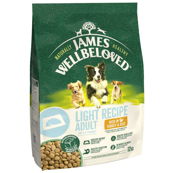 James Wellbeloved Adult Dog Light Hypoallergenic Turkey & Rice || James Wellbeloved || view 3