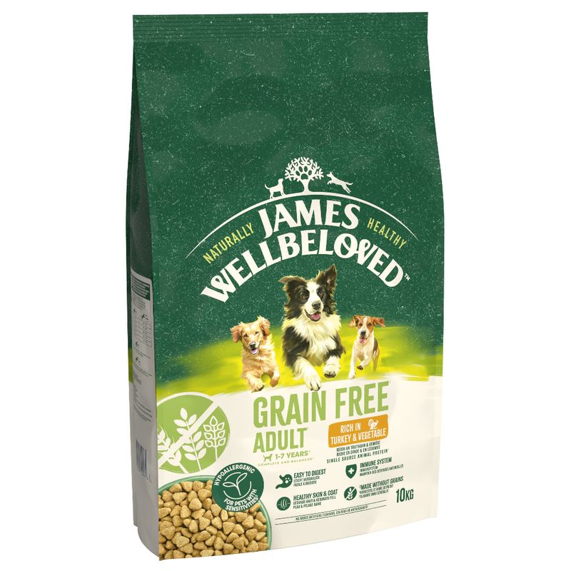 James Wellbeloved Grain Free Adult Dog Hypoallergenic Turkey & Vegetables || James Wellbeloved || view 3