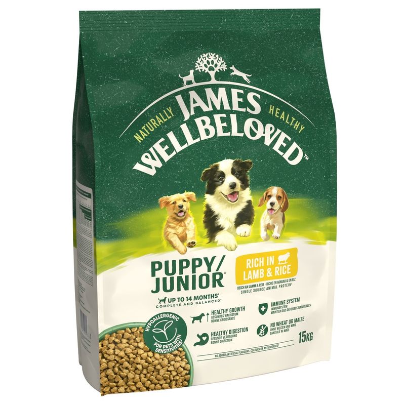 James Wellbeloved Puppy Hypoallergenic  - Lamb & Rice || James Wellbeloved || view 1