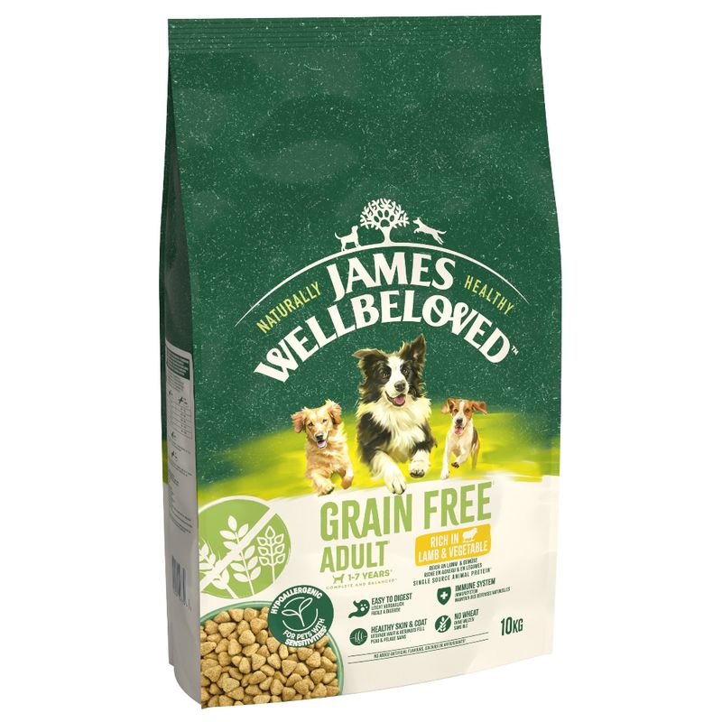 James Wellbeloved Grain Free Adult Dog Hypoallergenic Lamb & Vegetables || James Wellbeloved || view 1