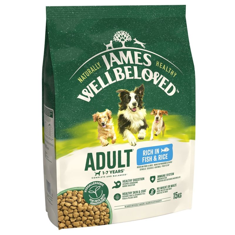 James Wellbeloved Adult Hypoallergenic- Fish & Rice || James Wellbeloved || view 3
