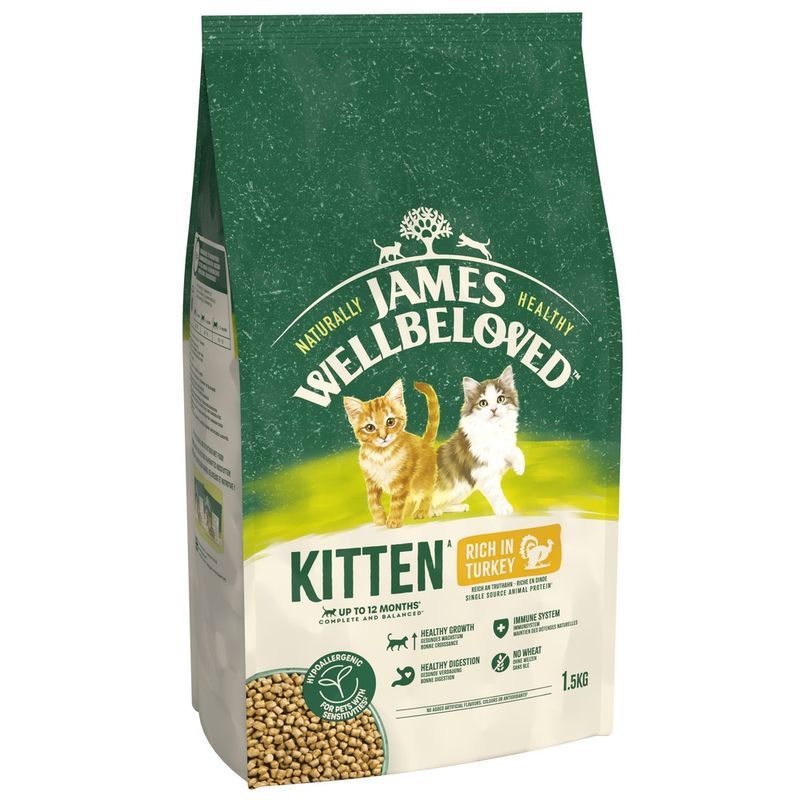 James Wellbeloved Kitten Hypoallergenic Turkey & Rice || James Wellbeloved || view 1