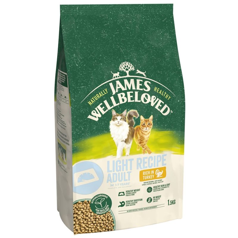James Wellbeloved Adult Cat Light Hypoallergenic Turkey & Rice || James Wellbeloved || view 1