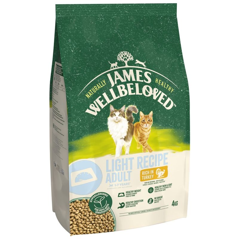 James Wellbeloved Adult Cat Light Hypoallergenic Turkey & Rice || James Wellbeloved || view 3