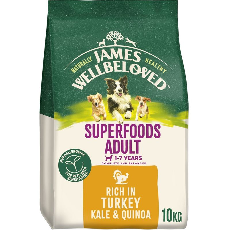 James Wellbeloved Adult Hypoallergenic Superfoods Turkey with Kale & Quinoa || James Wellbeloved || view 4